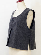 Reversible Vest - Rutile Print/Solid - Black