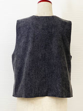 Reversible Vest - Rutile Print/Solid - Black