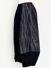 Wide Pants - Solid/Rutile Print - Black