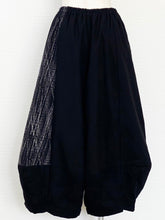 Wide Pants - Solid/Rutile Print - Black