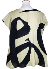 T-Top - Natural Color - Jumbo Hiragana A Print - Black