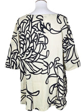 El Blouse - Natural Color - Mum Print - Black