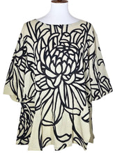 El Blouse - Natural Color - Mum Print - Black