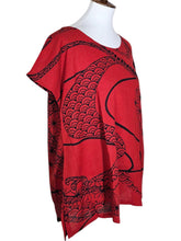 T-Top - Kimono Wave Print - Red
