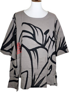 El Blouse - Lily Print - Grey