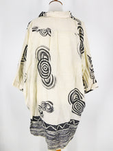 Button Front Shirt - Naruto Stripe Combo - Natural