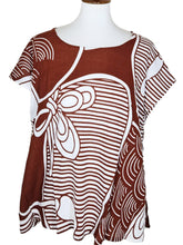 T-Top - Obi Print - Burgundy