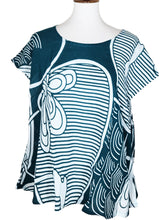 T-Top - Obi Print - New Teal