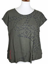 T-Top - Sashiko Print - Charcoal