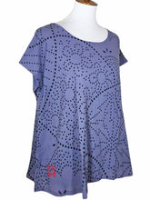 T-Top - Sashiko Wave Print - Lavender