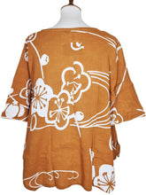 A-Line Blouse - Ume Print - Orange