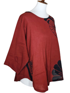 Essential Blouse - Wagara Print - Maroon