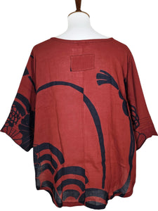 Essential Blouse - Wagara Print - Maroon