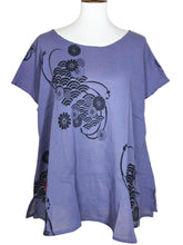 T-Top - Wave Kiku Print - Lavender