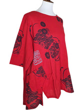 El Blouse - Wave Kiku Print - Red