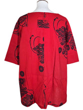 El Blouse - Wave Kiku Print - Red