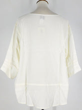 One-Of-A-Kind Assorted Patch Top - White - M/L