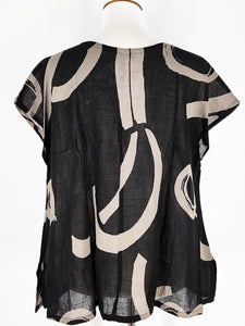 T-Top - Bold Print - Black