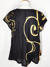 T-Top - Ryusui Print - Black/Gold