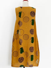 Panel Jumper - Multi Polka Dots Print - Mustard
