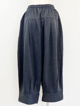 Banded Bottom Pants - Fleece - Solid with Circle Patches - Charcoal