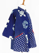 Mao Collar Jacket - Kasuri Patch - Indigo