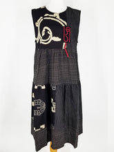 Panel Dress - Kasuri Patch - Black