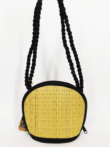 Tatami Style Clamshell Bag - Natural