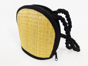 Tatami Style Clamshell Bag - Natural